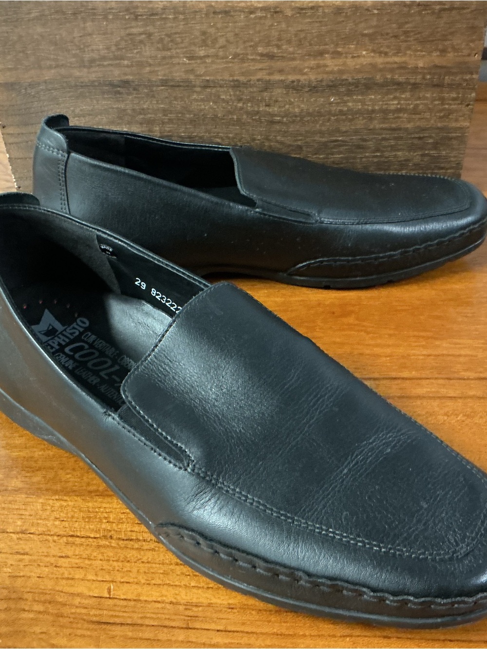 Mephisto Men Edlef Black Leather Casual Dress Slip On Loafer Size 10.5